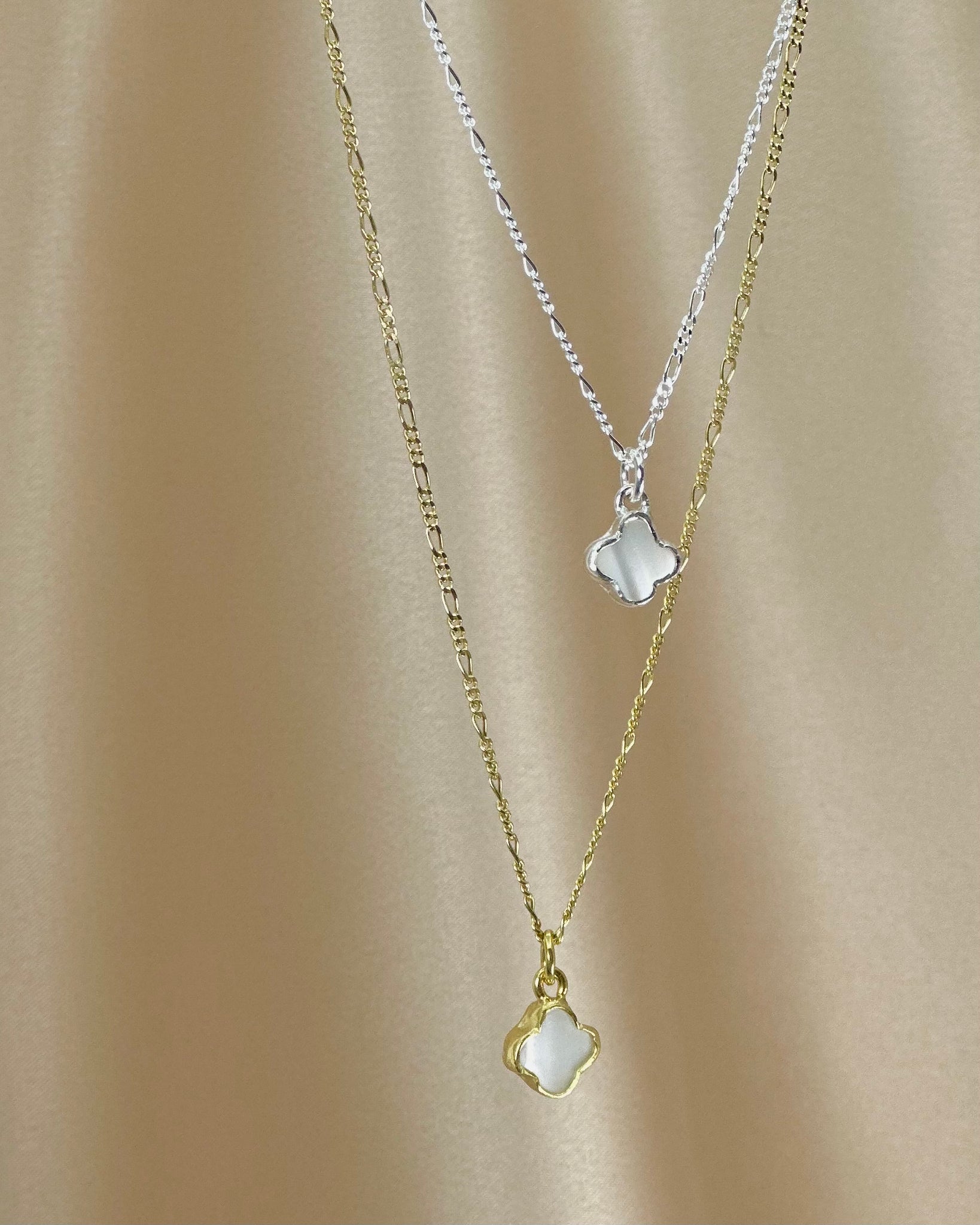 14K Gold Clover Necklace, Four Leaf Pendant, Shamrock Necklace, Good Luck  Charm | eBay