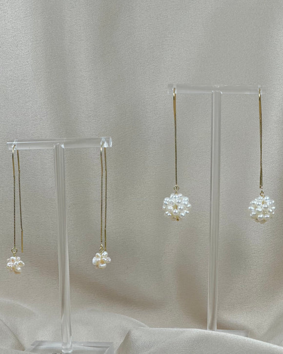 Cluster Pearl Chain Thread-Through