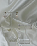 Topaz Pearl Stud - Round