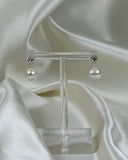 Topaz Pearl Stud - Round