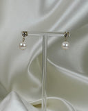 Topaz Pearl Stud - Round