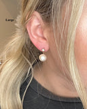 Topaz Pearl Stud - Round