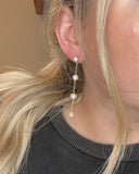 Pearl Chain Scatter Earring