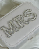 Pearl Embellished Jewellery Box - Mrs