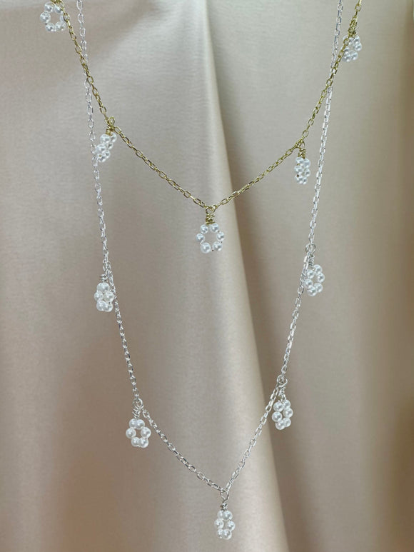Pearl Daisy Chain Necklace