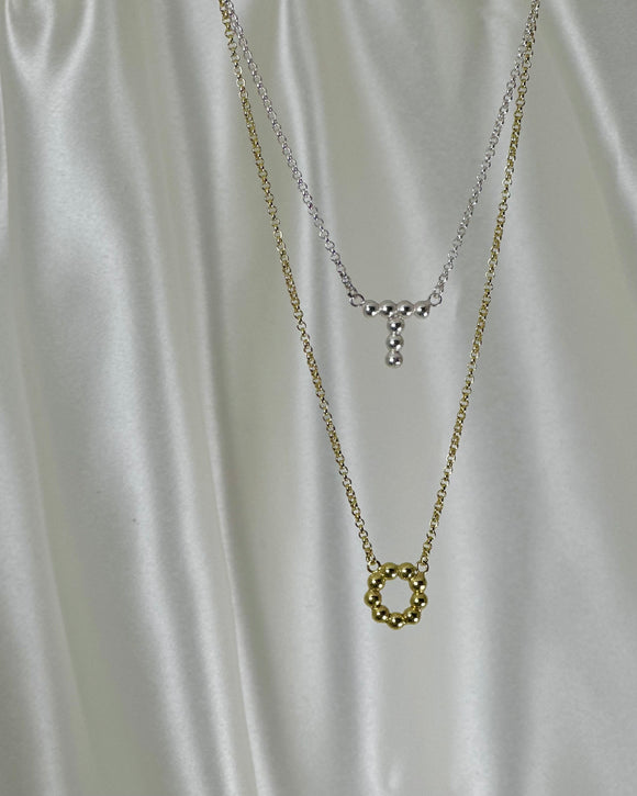 Bobble Initial Necklace