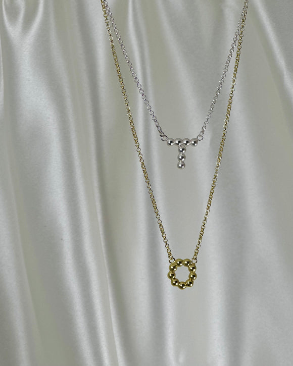 Bobble Initial Necklace