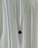 Clover Necklace Small - Onyx