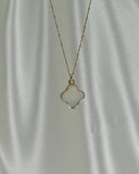 Clover Necklace Large - Pearl