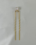 Gold Pearl Hair Pin - Medium