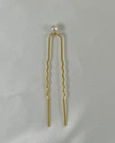 Gold Pearl Hair Pin - Small