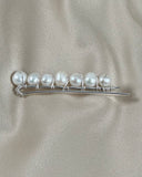 Silver Pearl hair slide - Bar