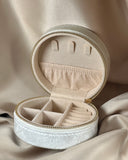 Plush Velvet Jewellery Box - Round