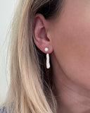 Stick Pearl Drop Stud