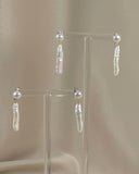Stick Pearl Drop Stud