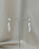 Stick Pearl Drop Stud