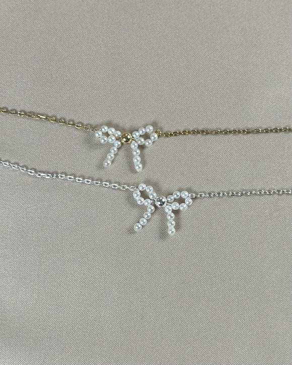 Pearl Bow Bracelet