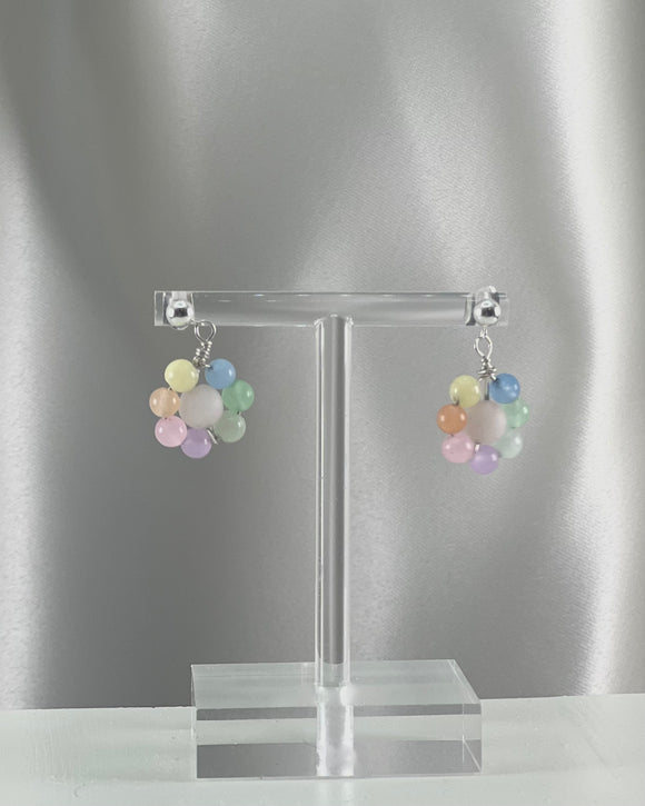 Pastel Flower Drop Stud