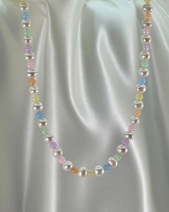 Pastel Pearl Necklace