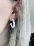 Gold Pearl Hoop