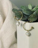 Hoop With Pearl Drop