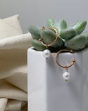 Hoop With Pearl Drop